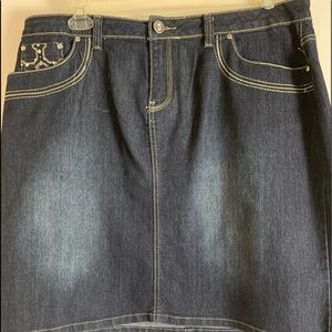 Baccini Denim Skirt